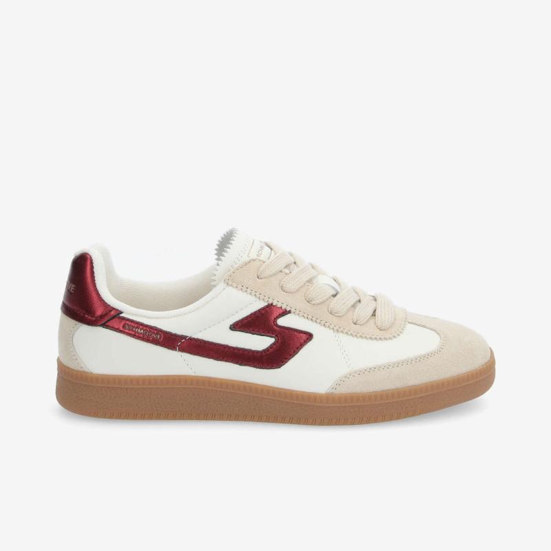 SHEFFIELD JOGGER W - NAP/SUEDE/METAL - BEIGE/PRUNE